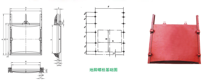 pgz鑄鐵閘門(mén)結構圖